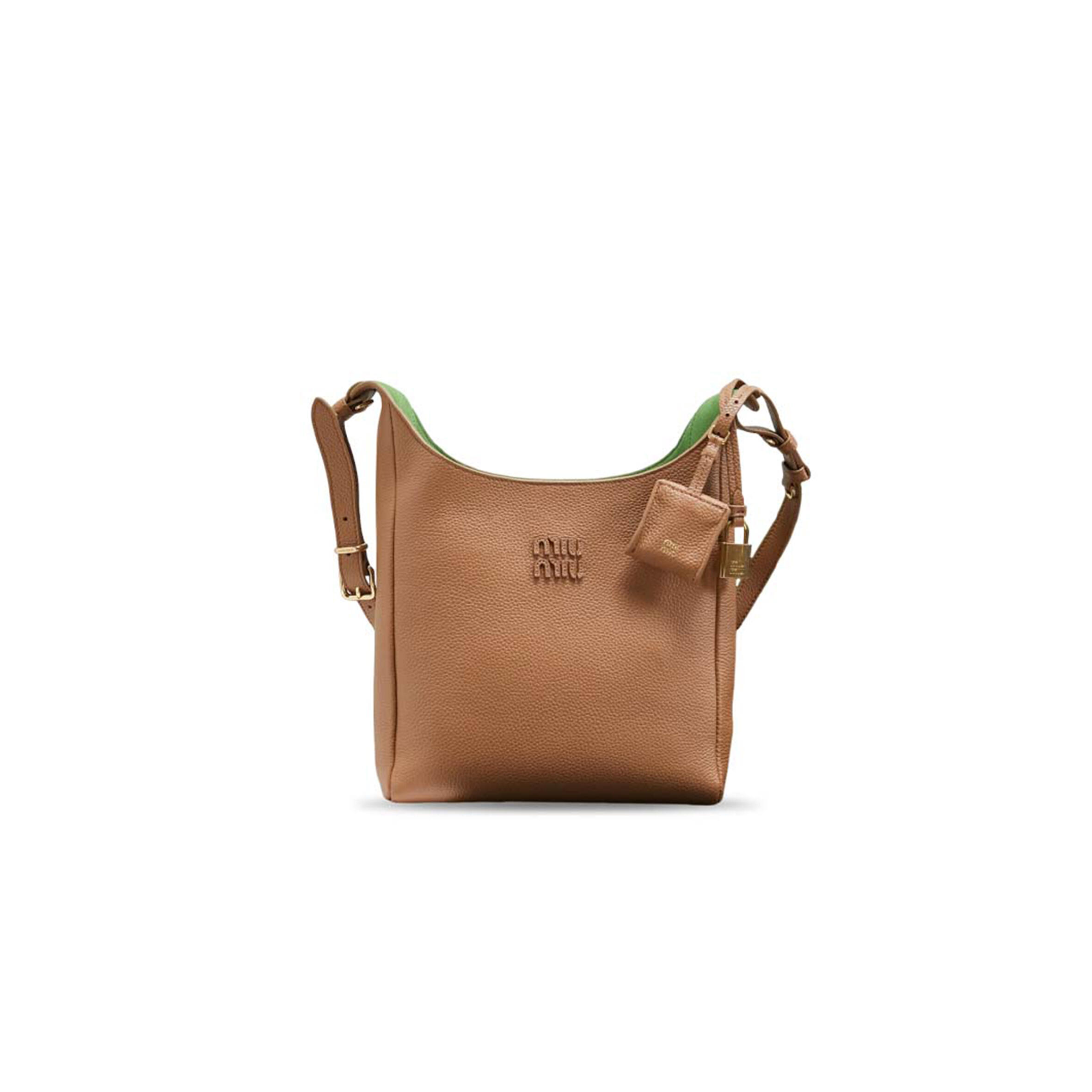 MIU MIU LEATHER BUCKET BAG 5BE098 (28*22.5*12cm)